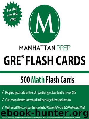 500 GRE Math Flash Cards by Manhattan Prep