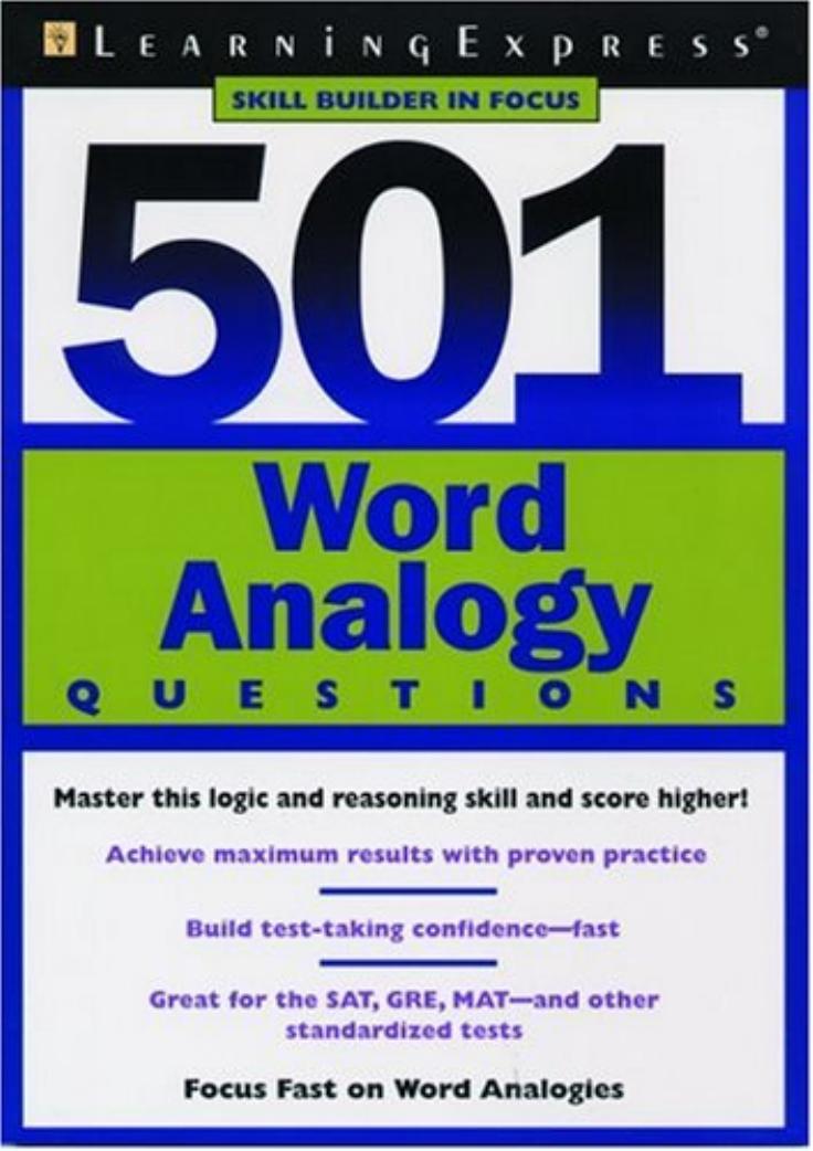501 Word Analogy Questions by Unknown