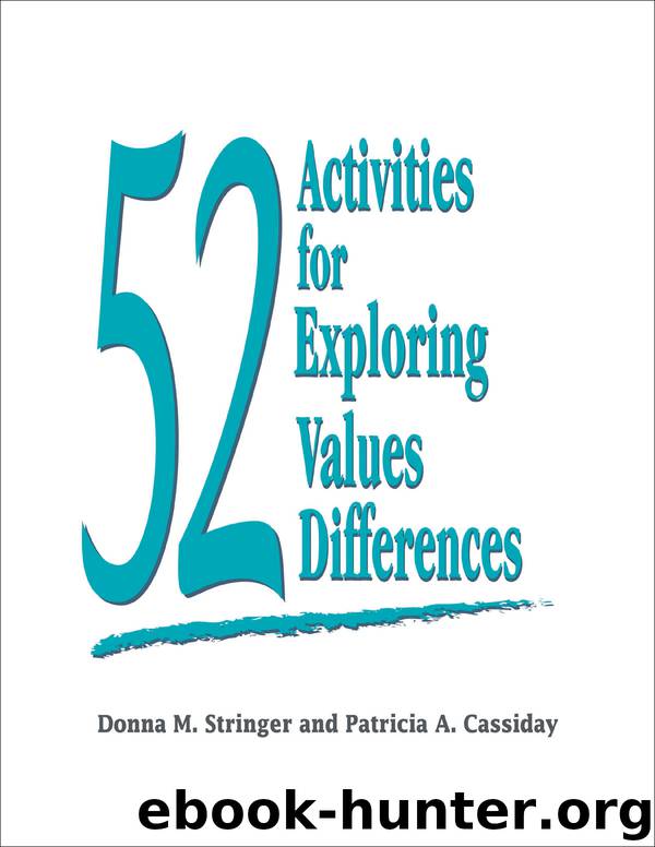 52 Activities for Exploring Values Differences by Donna M. Stringer