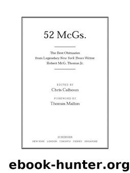 52 McGs. by Robert McG. Thomas