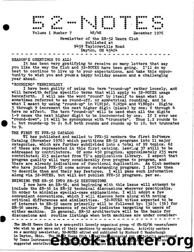 52 Notes 12-76 by Unknown