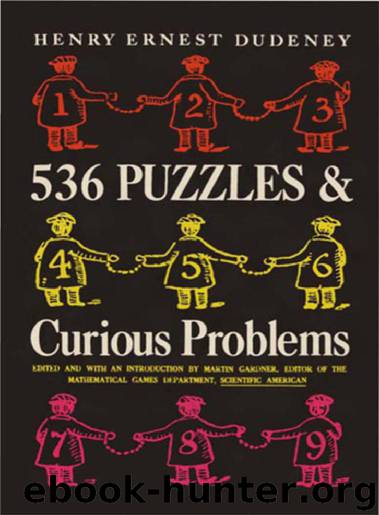 536 puzzles & curious problems by Martin Gardner