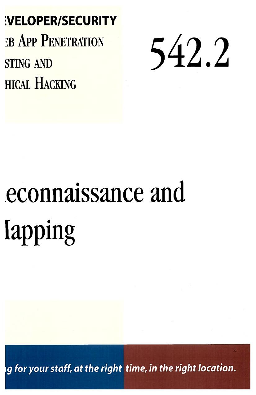 542.2 by Reconnaissance & Mapping