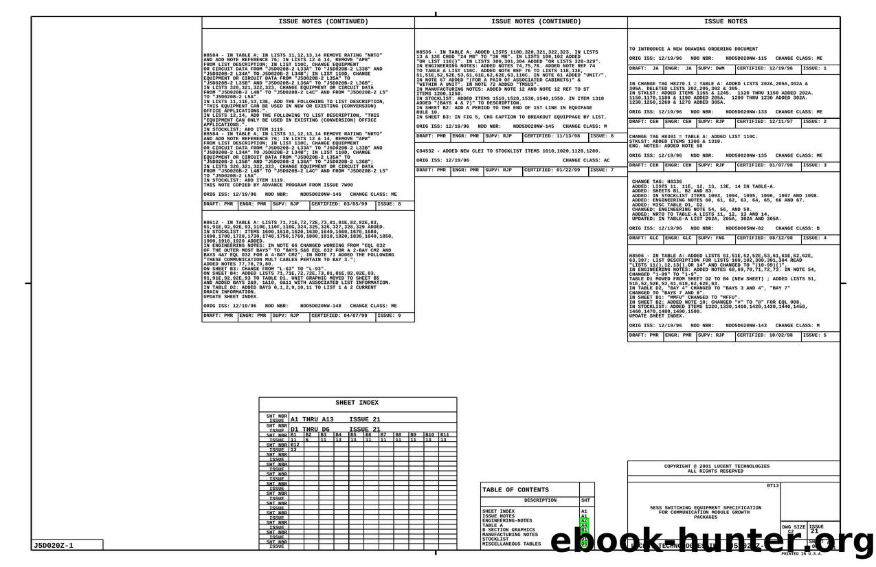 5ESS SWITCHING EQUIPMENT SPECIFICATION FOR COMMUNICATION MODULE GROWTH PACKAGES by Unknown