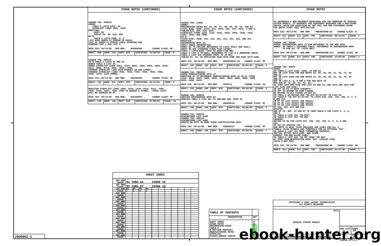 5ESS SYSTEM MODELS by Unknown