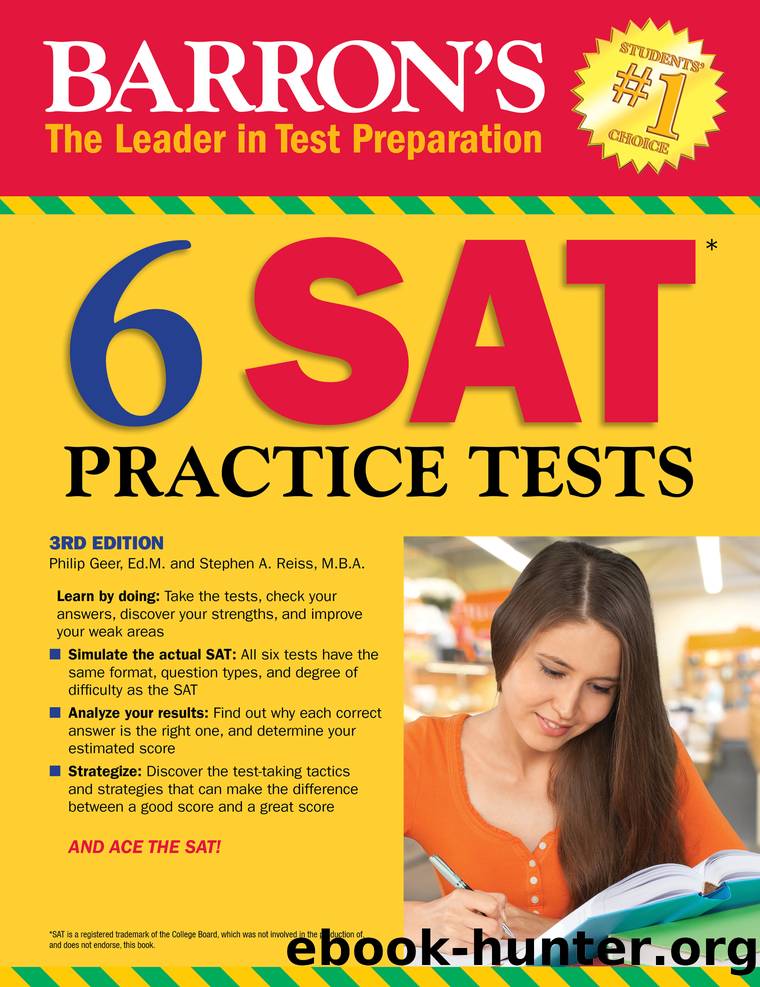 6 SAT Practice Tests by Philip Geer