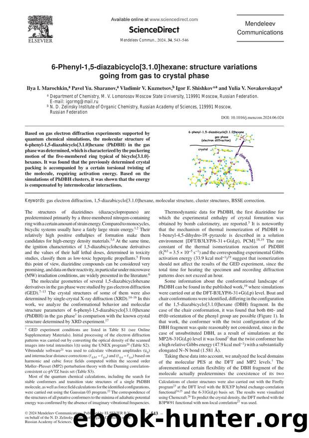 6-Phenyl-1,5-diazabicyclo[3.1.0]hexane: structure variations going from gas to crystal phase by unknow