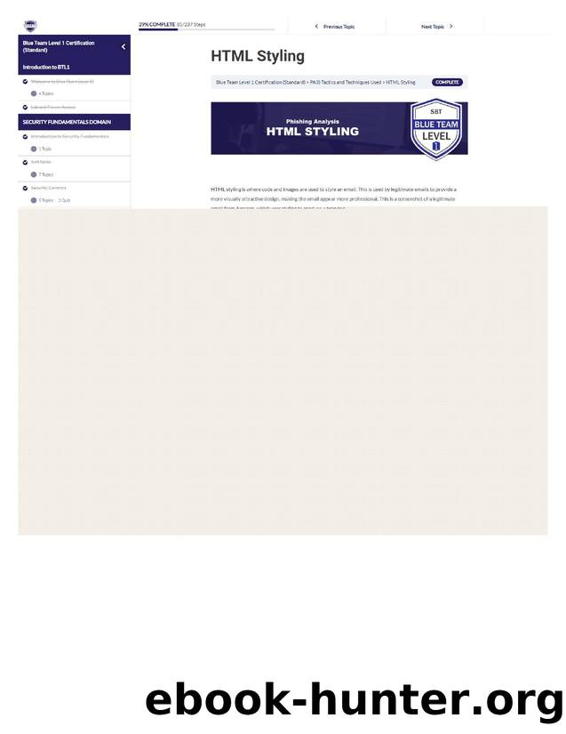 6. HTML Styling by Unknown