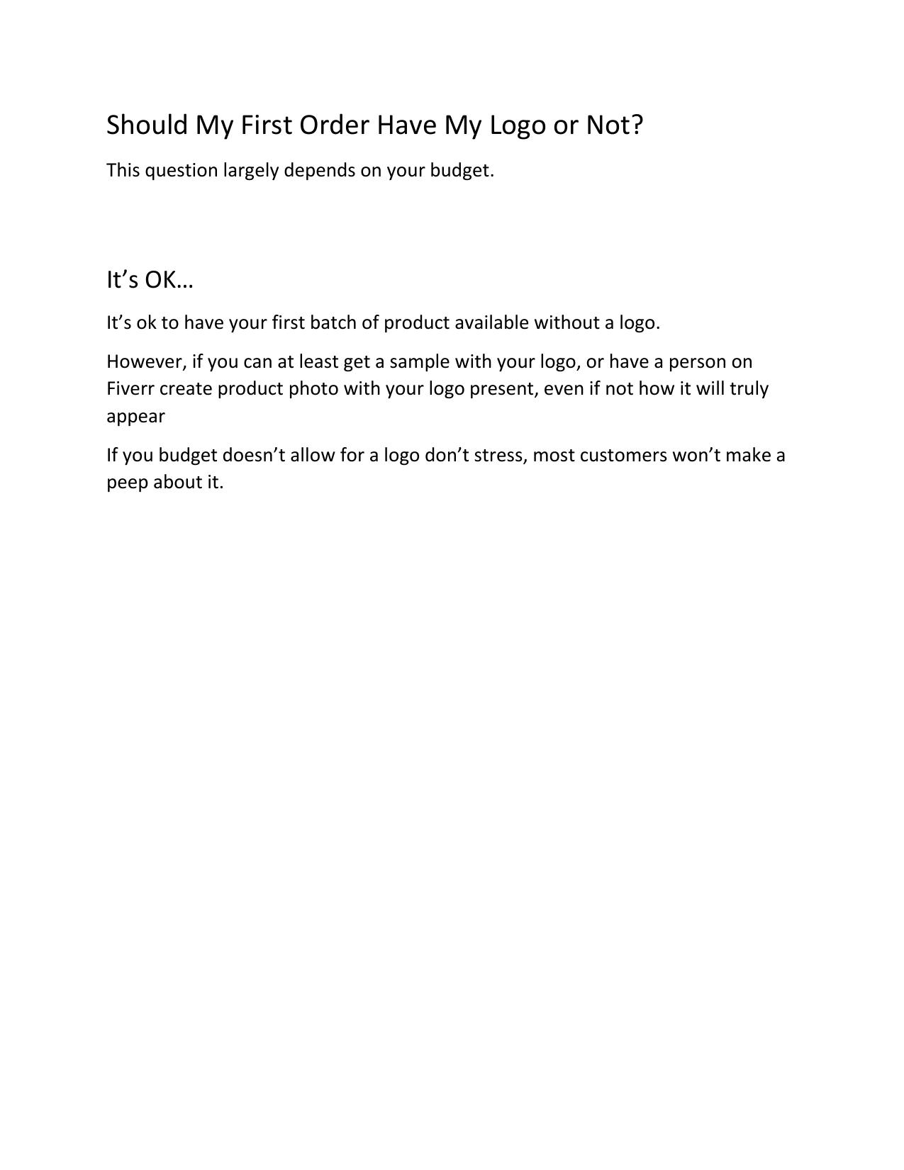 6.1 Should My First Order Have My Logo or Not PDF copy.pdf by Unknown
