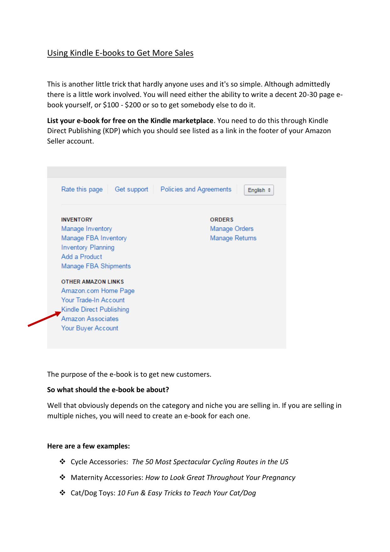 6.1 Using Kindle Ebooks to Get More Sales.pdf by Julie Wilson