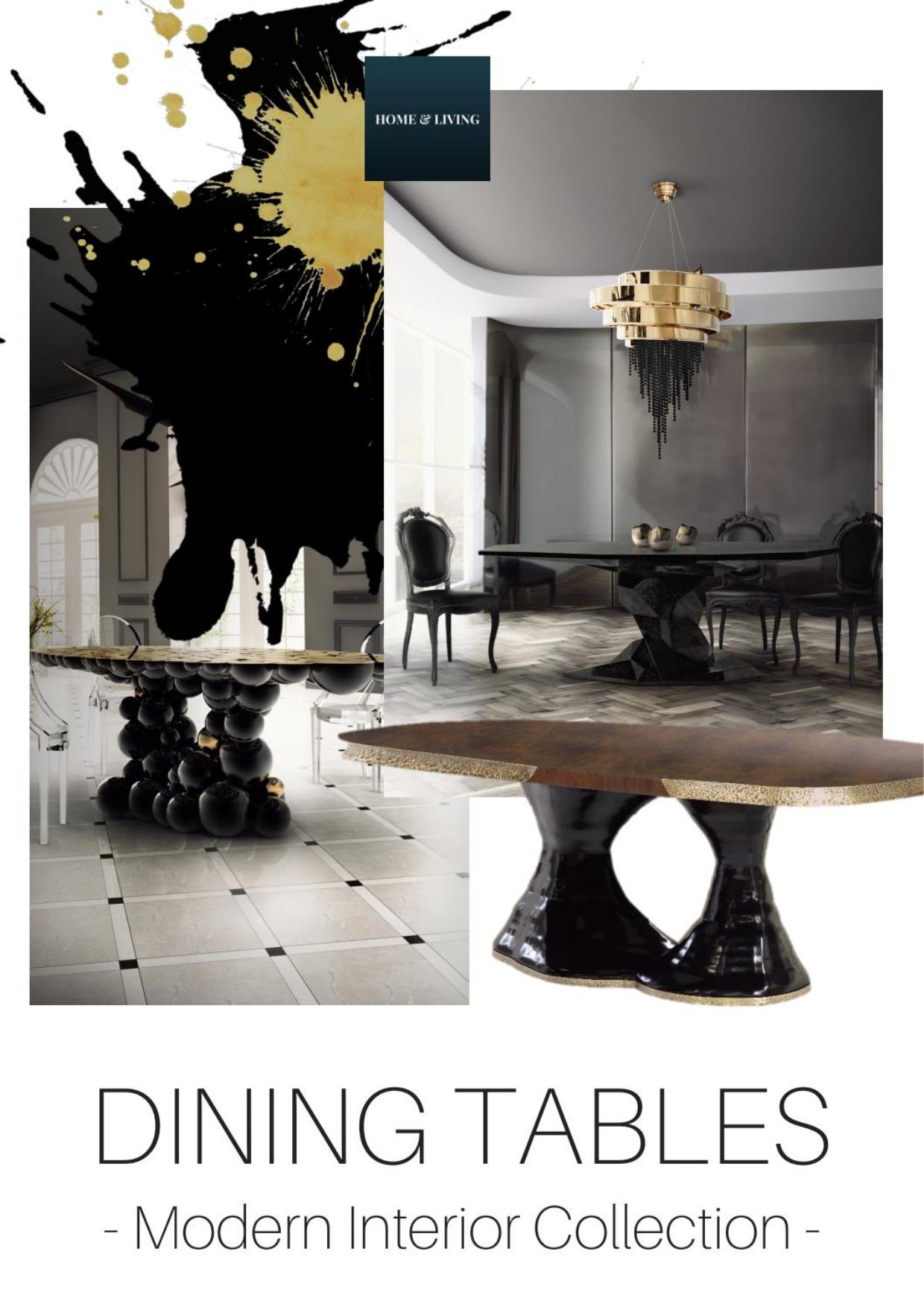 60 Modern Interior Collection of Dining Tables by Unknown