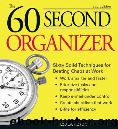 60 Second Organizer by Jeff Davidson
