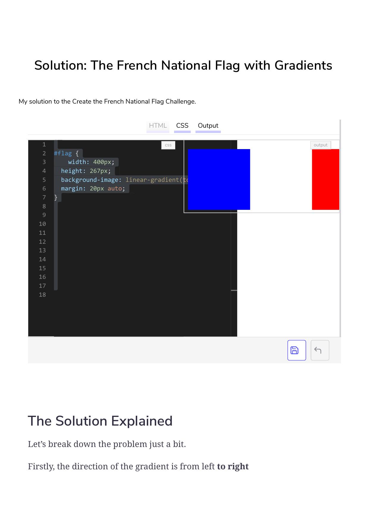 61 Solution The French National Flag with Gradients by Unknown