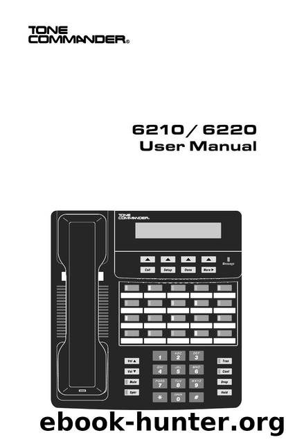 62106220 User Manual L by Tone Commander Systems Inc