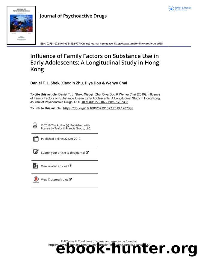 66-76 by Daniel T. L. Shek & Xiaoqin Zhu & Diya Dou & Wenyu Chai