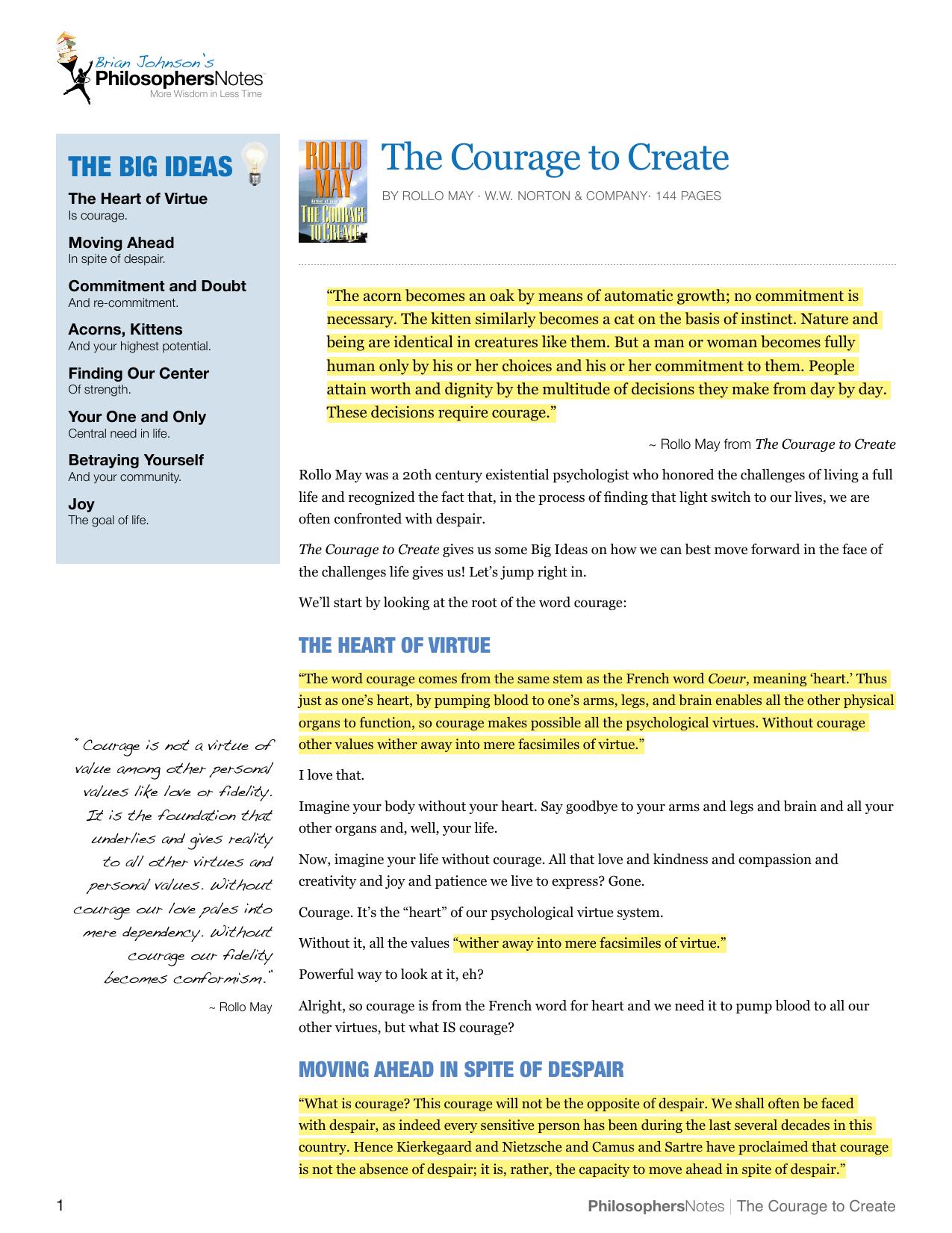 66-the-courage-to-create by Unknown