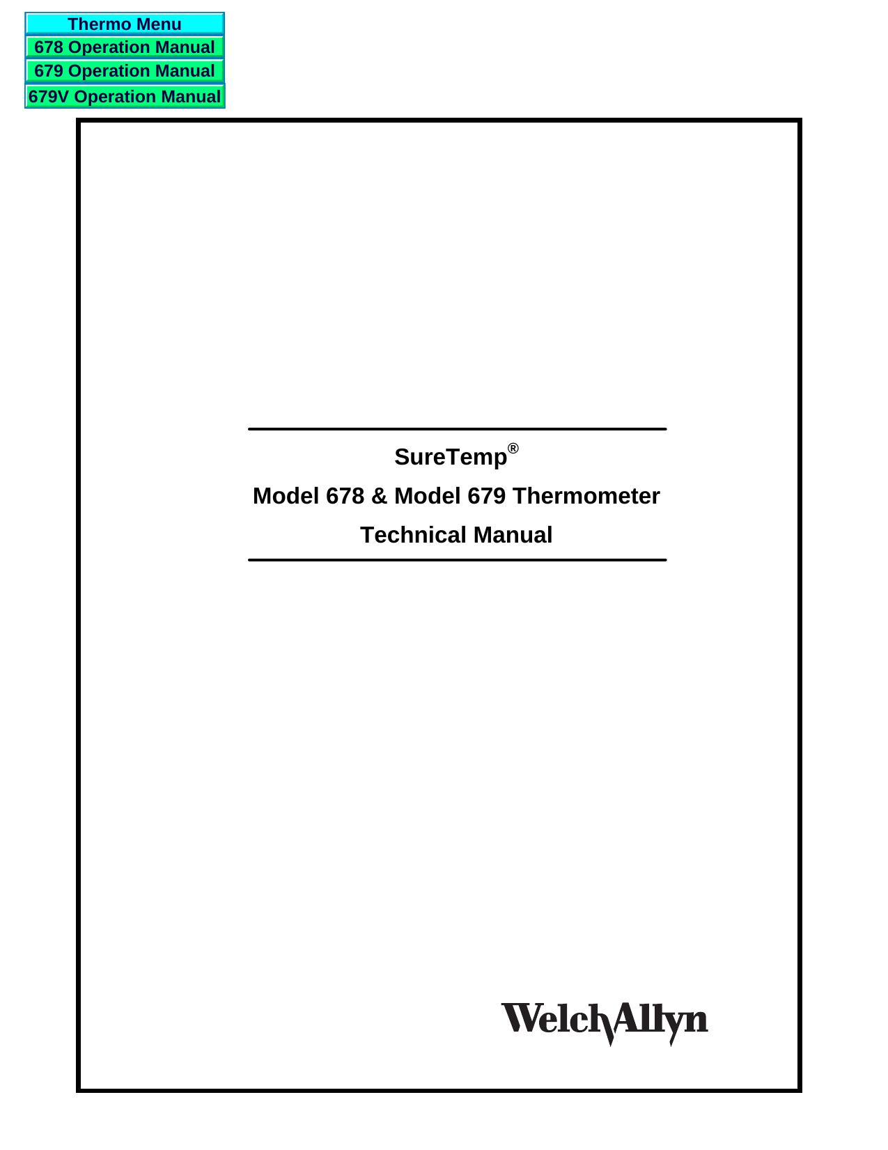 678 & 679 Sure Temp Technical Manual by Joe Sparks