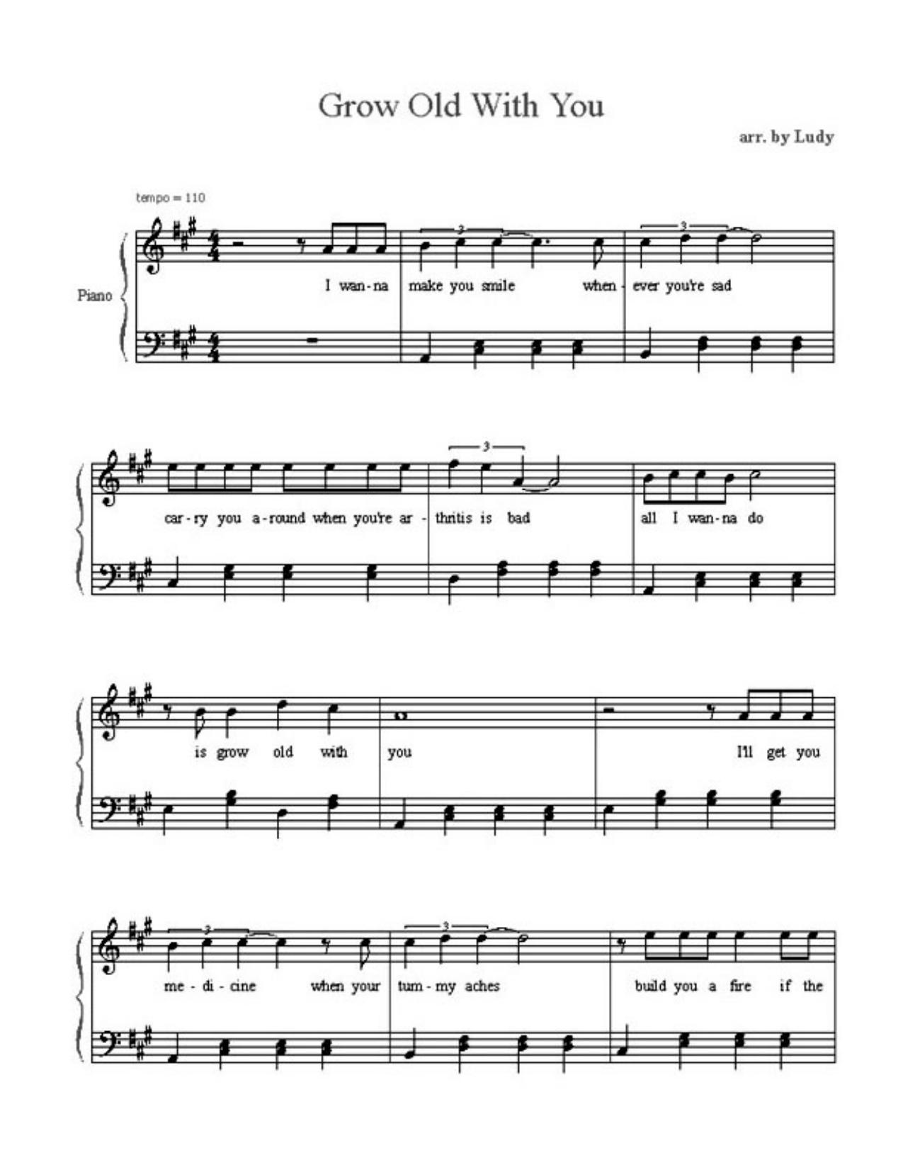 685 - Adam Sandler - grow old with you by The Wedding Singer