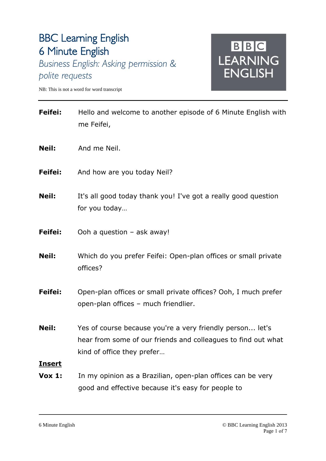 6min business: asking permission by cathachap@yahoo.com