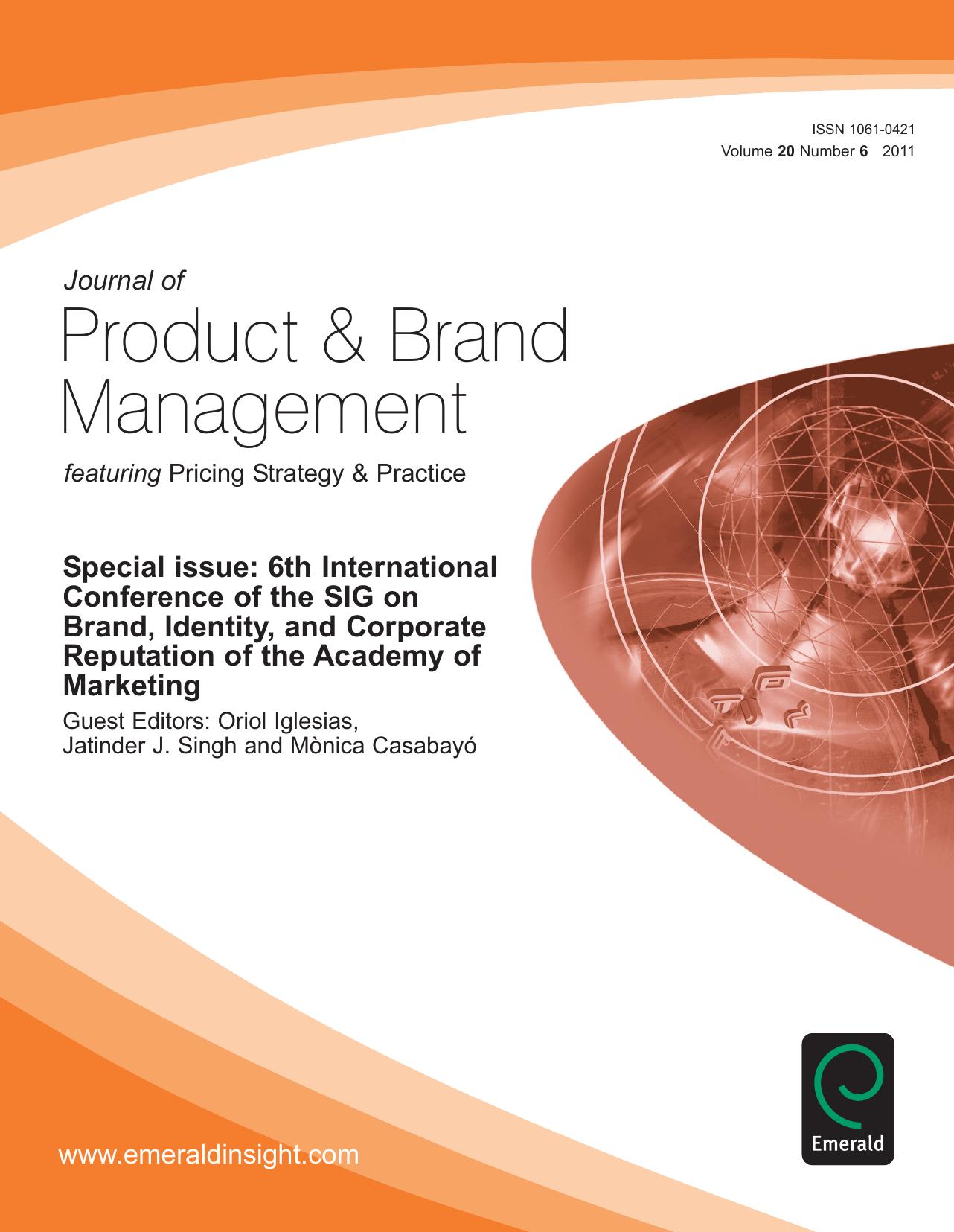 6th International Conference of the SIG on Brand, Identity, and Corporate Reputation of the Academy of Marketing by Oriol Iglesias