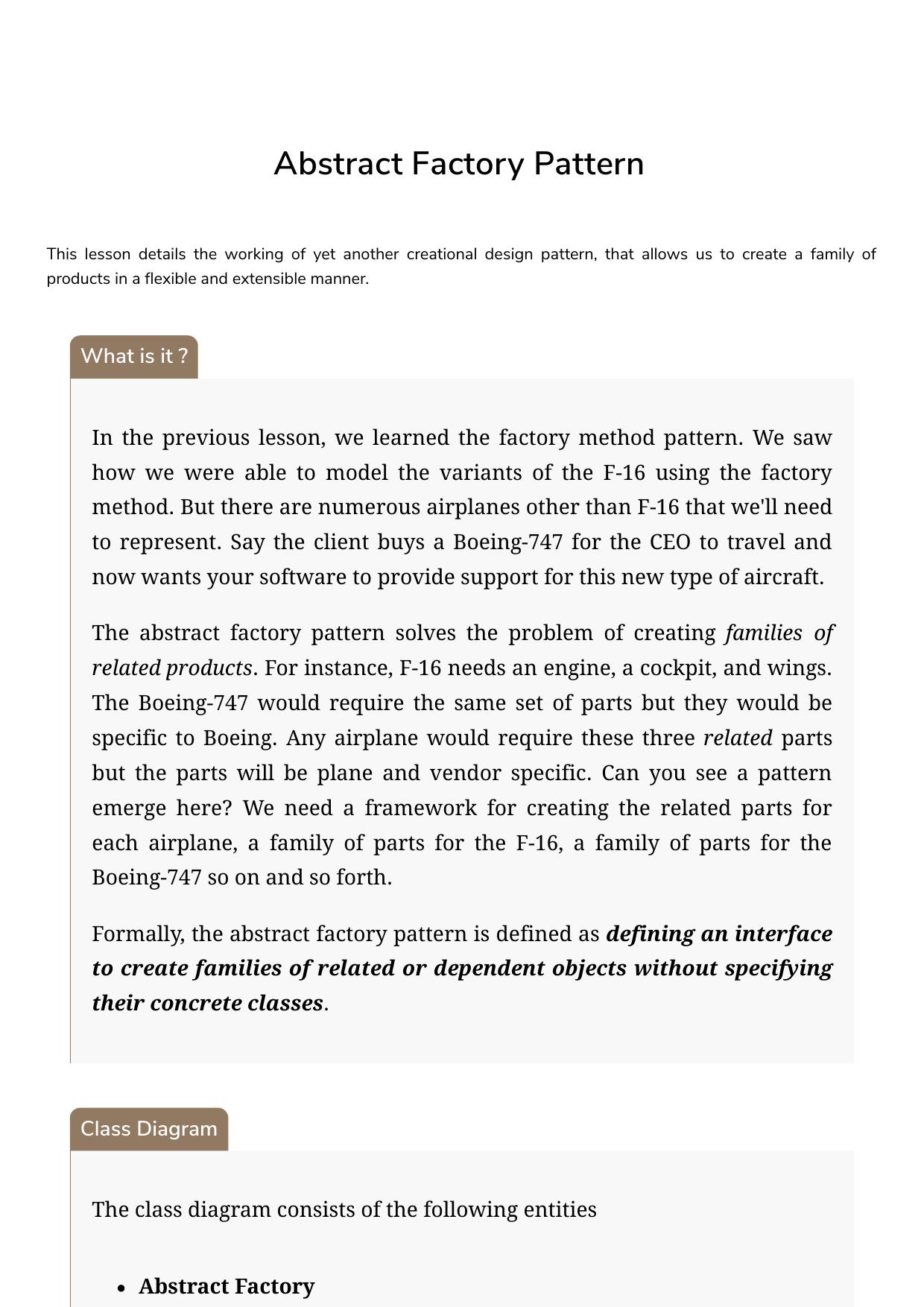 7 Abstract Factory Pattern by Unknown