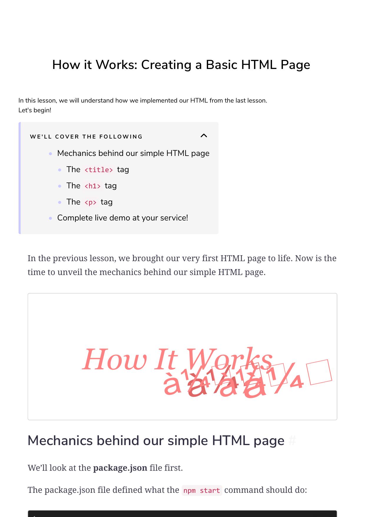 7 How it Works Creating a Basic HTML Page by Unknown