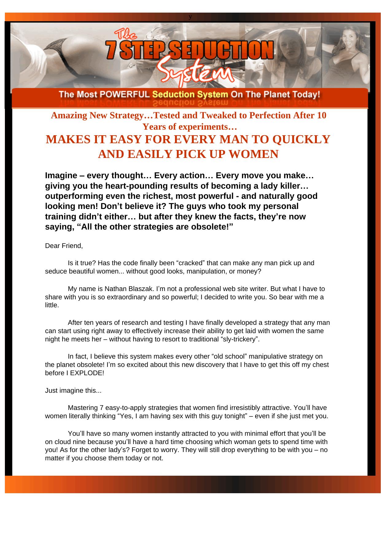 7 Step Seduction System. by Best of Kuszter's Collection