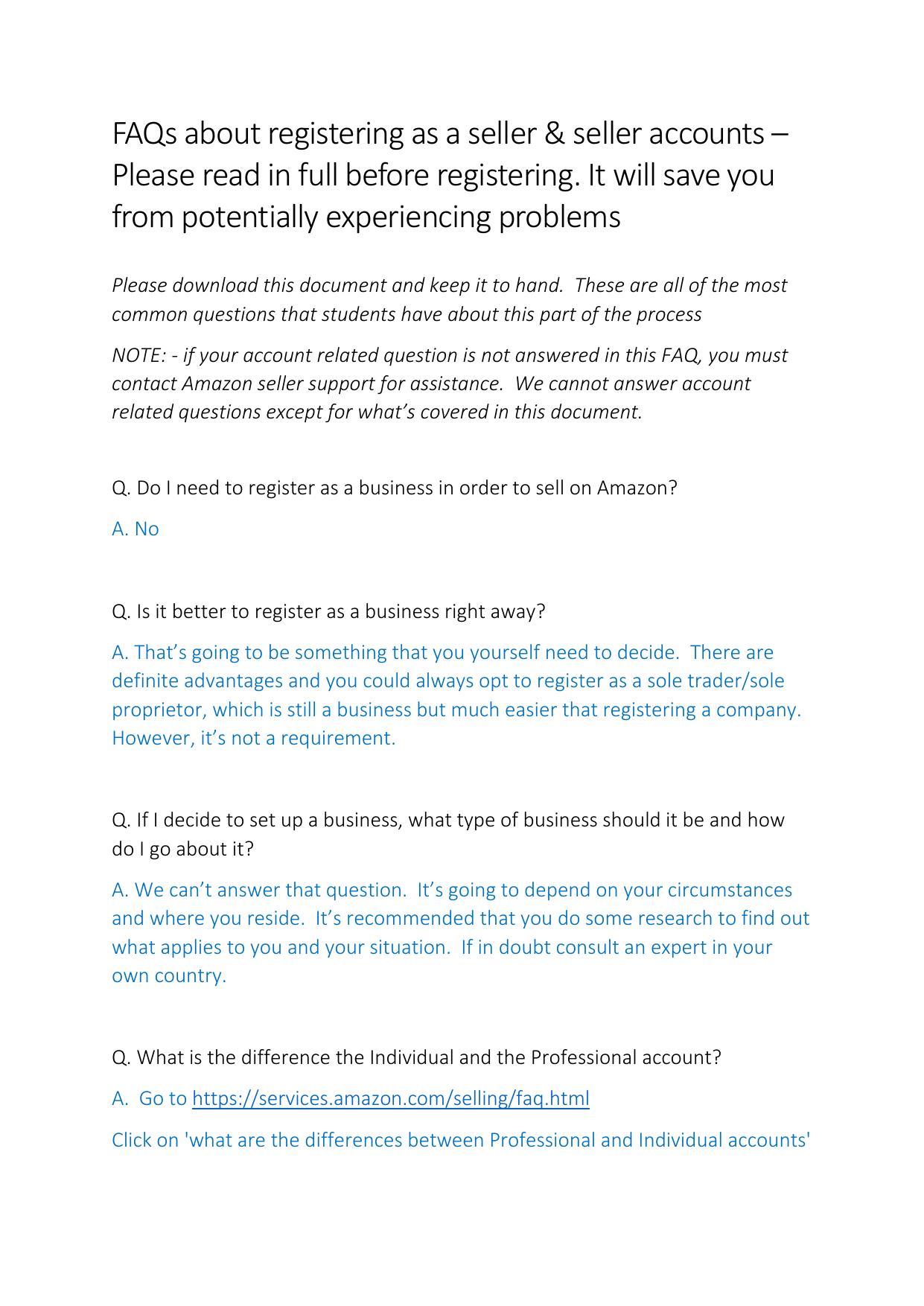 7.1 FAQs about registering as a seller V6.pdf by Julie Wilson