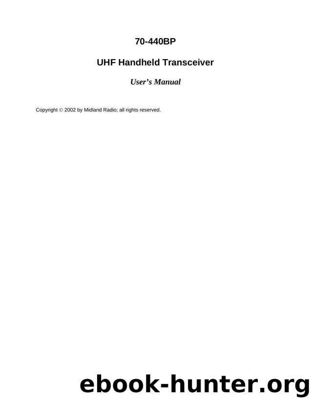 70-440BP User's Manual by Andrea Amoroso +TLB&&RDB