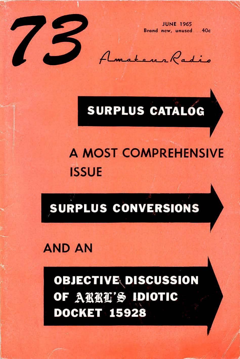 73 Magazine Surplus Catalog by Unknown