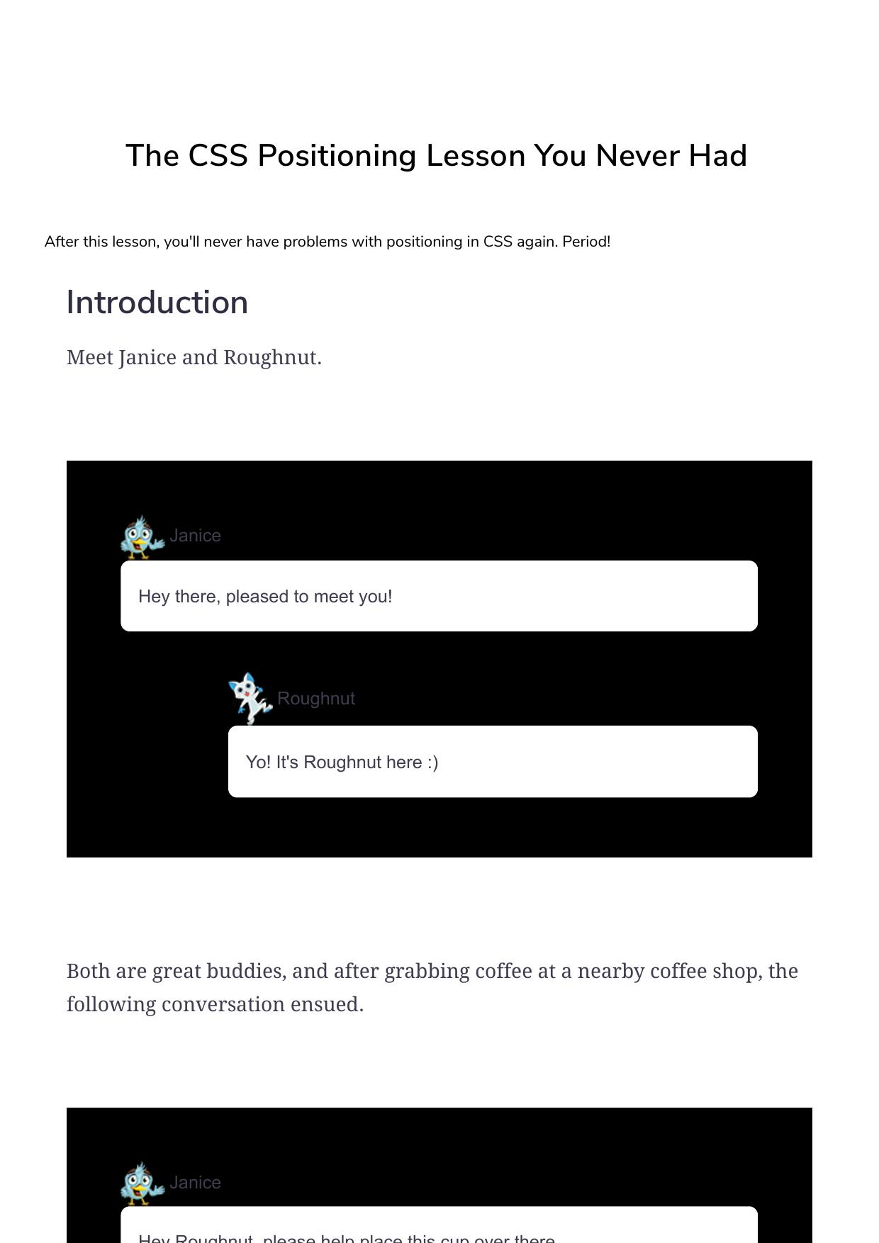 75 The CSS Positioning Lesson You Never Had by Unknown