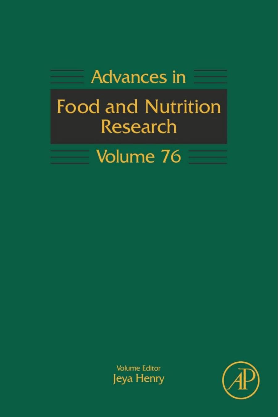 76. Advances in Food and Nutrition Research 76 (2015) by Unknown