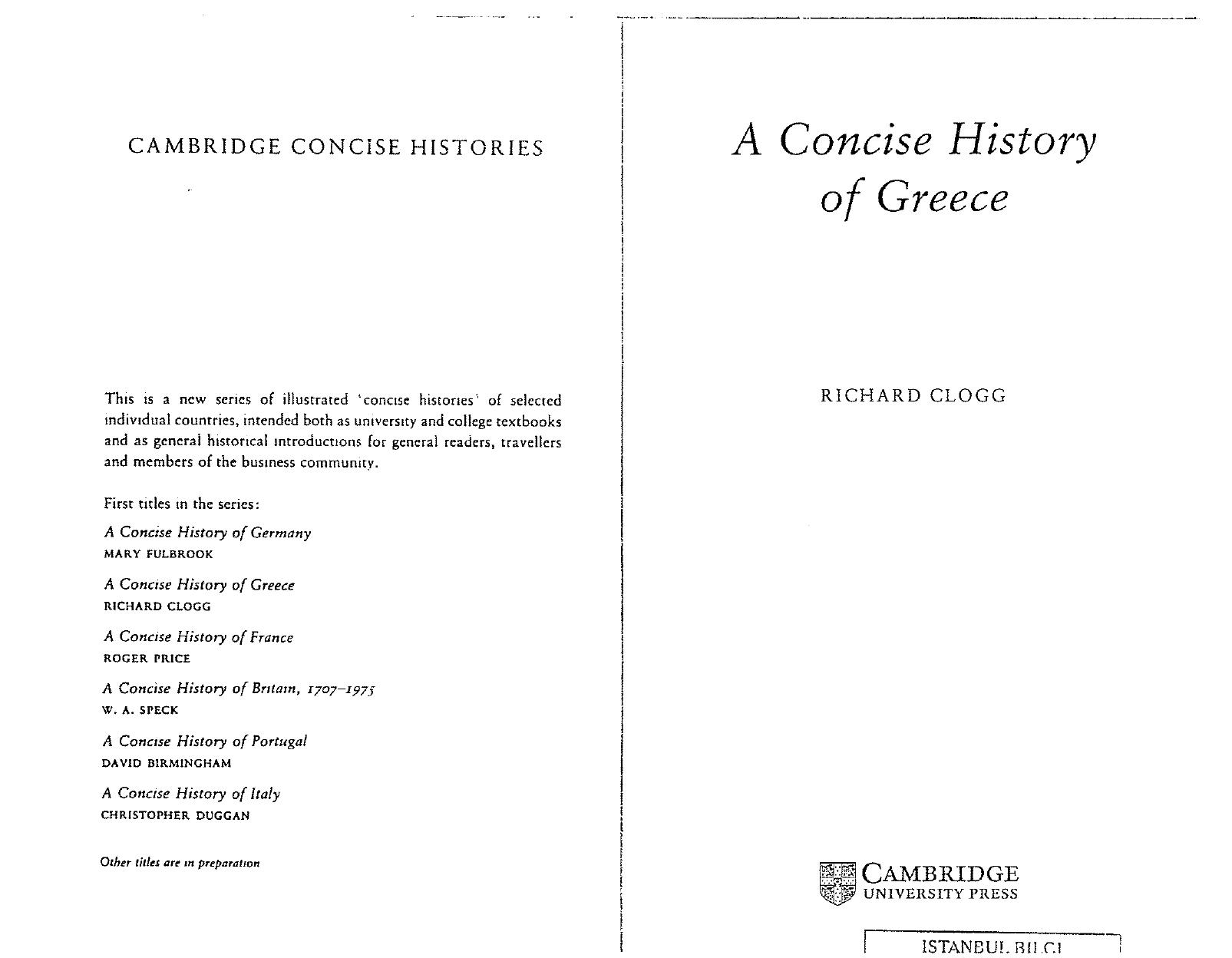 76.A Concise History of Greece by Unknown