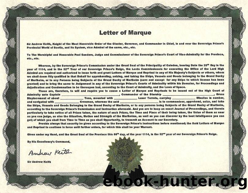 7b - Letter of Marque by Rogues in Space Volume I inserts