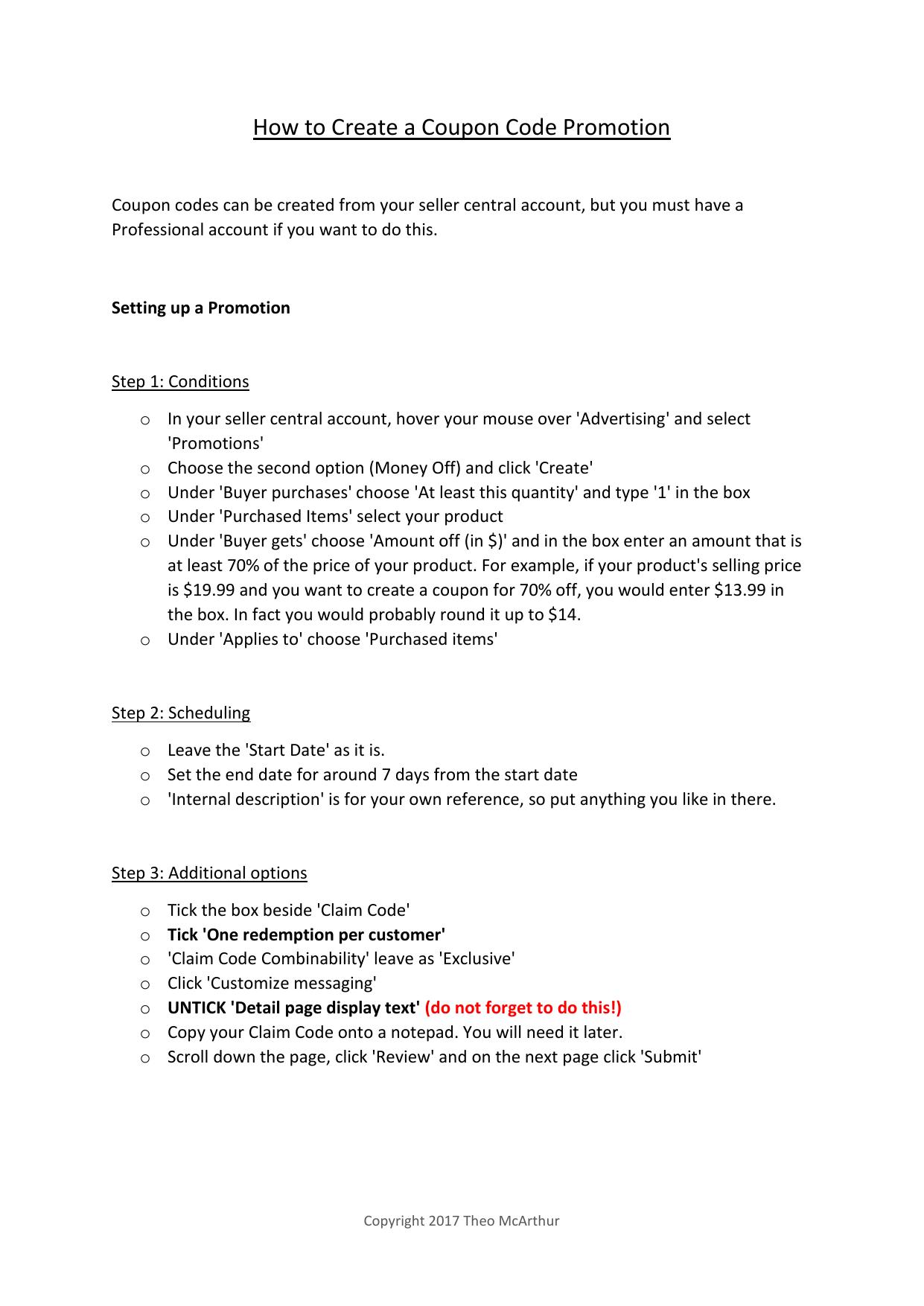 8.1 Creating Coupon Codes.pdf by Julie Wilson