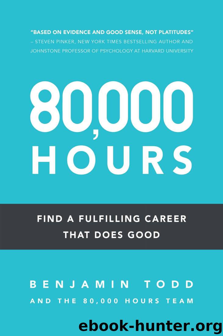 80,000 Hours: Find a fulfilling career that does good by Benjamin Todd