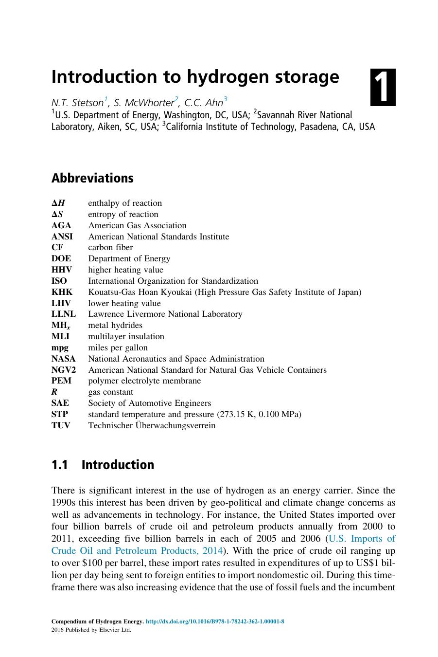 84. Compendium of Hydrogen Energy Vol. 2 by Hydrogen Storage Transportation & Infrastructure (2016)