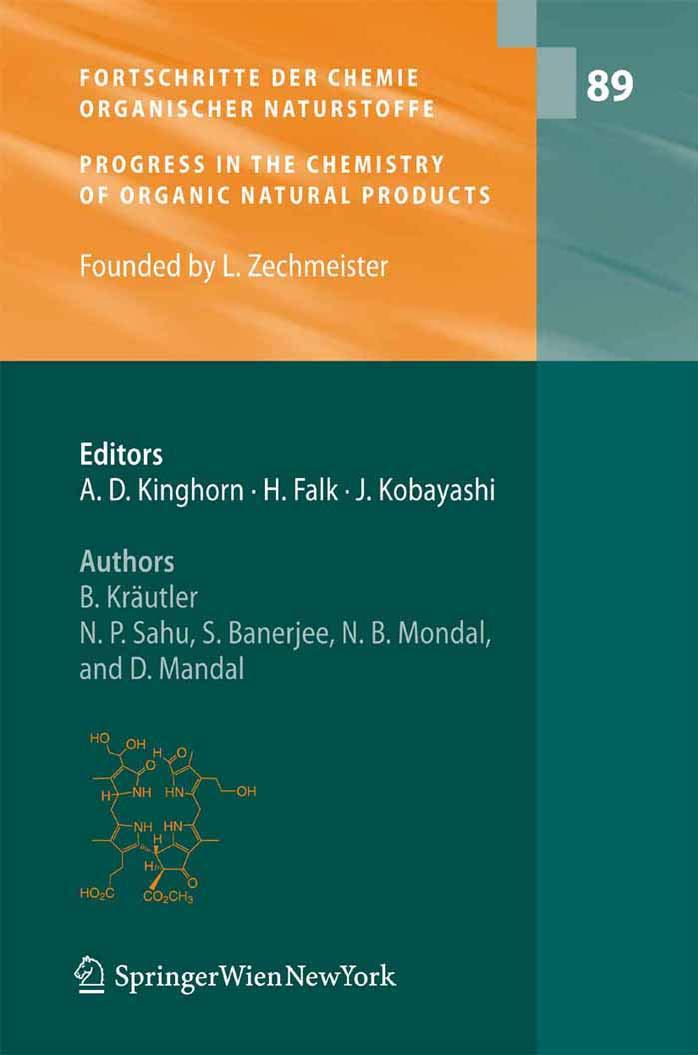 89.- Progress in the Chemistry of Organic Natural Products, Volume by Bernhard Kräutler N. P. Sahu