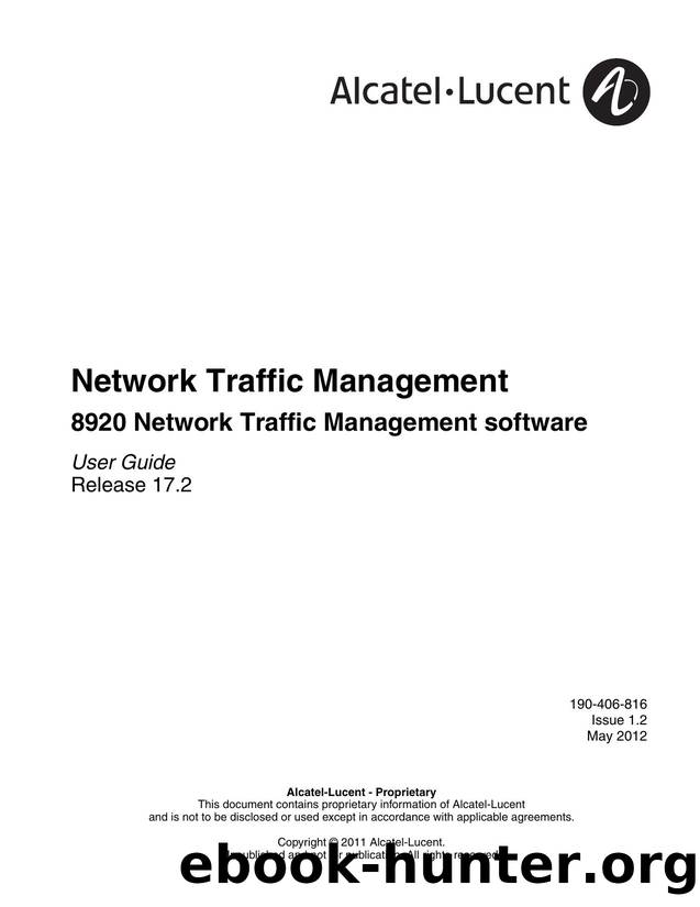 8920 Network Traffic Management software by Alcatel-Lucent