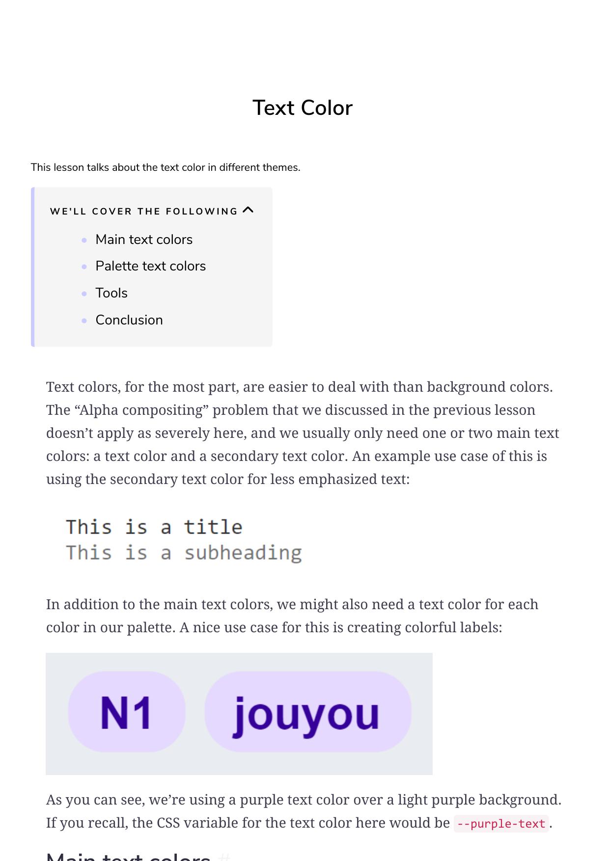 9 Text Color by Unknown