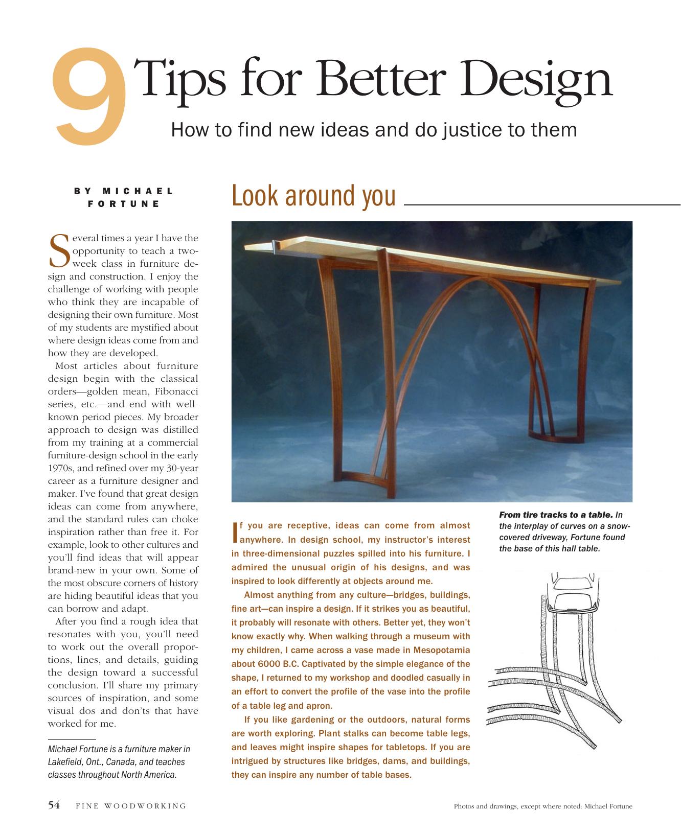 9 Tips for Better Design by Michael Fortune