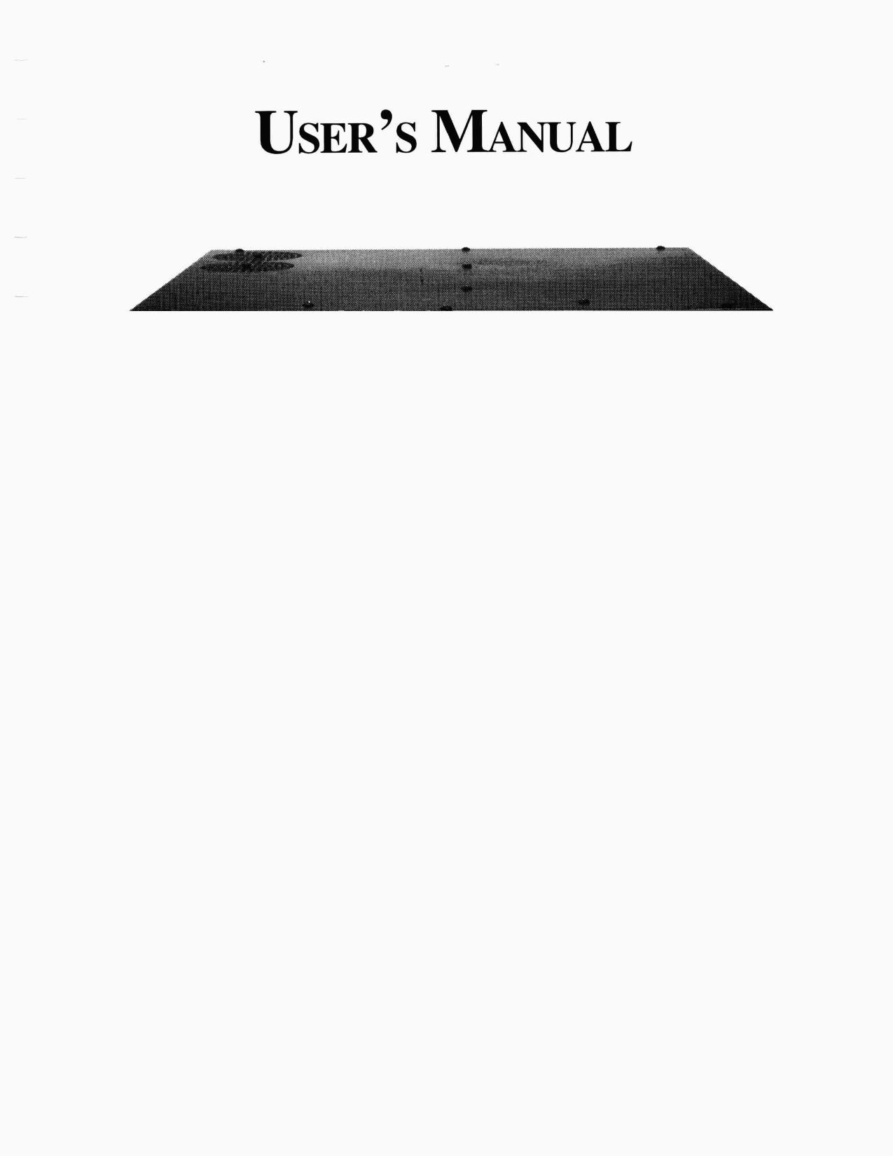 91B User's Manual by Unknown
