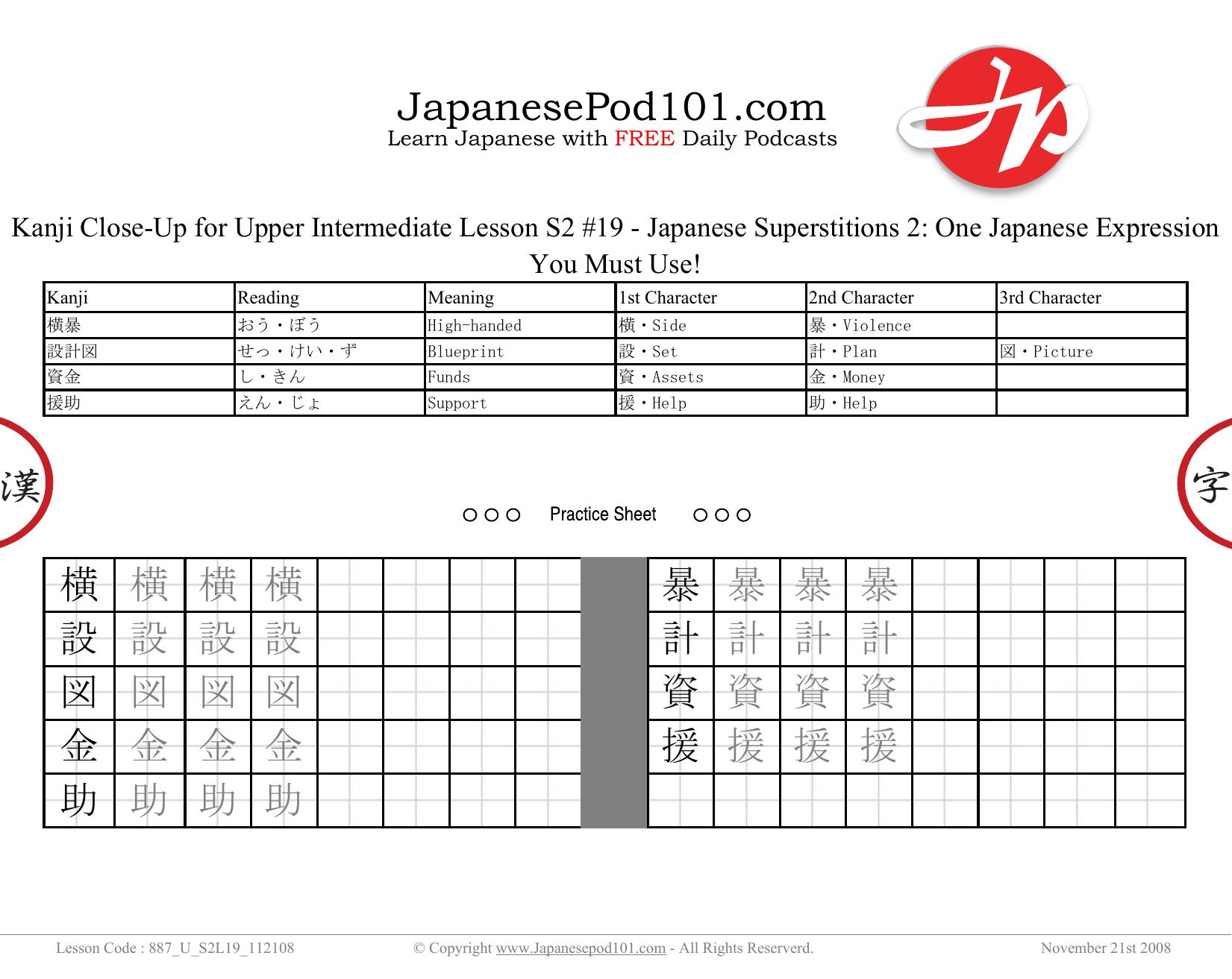 94. Japanese Superstitions 2 One Japanese Expression You Must Use! by Kanji Close-Up
