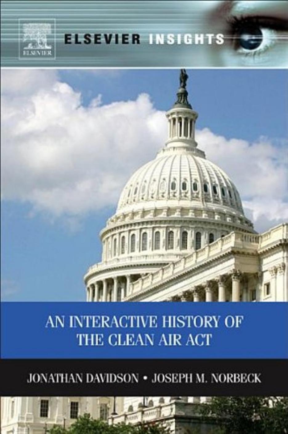 9780124160354 Jonathan M Davidson Joseph M Norbeck An Interactive History of the Clean Air Act by Unknown