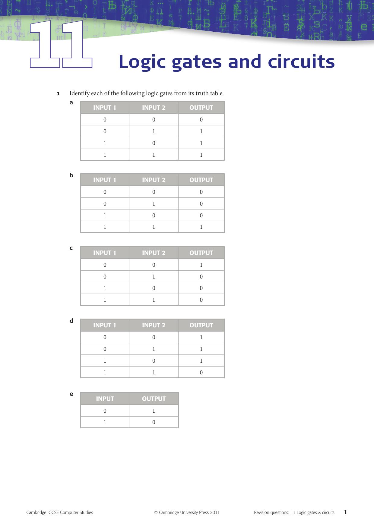 9780521170635_RQ_11 Logic gates and circuits.indd by rveeramani