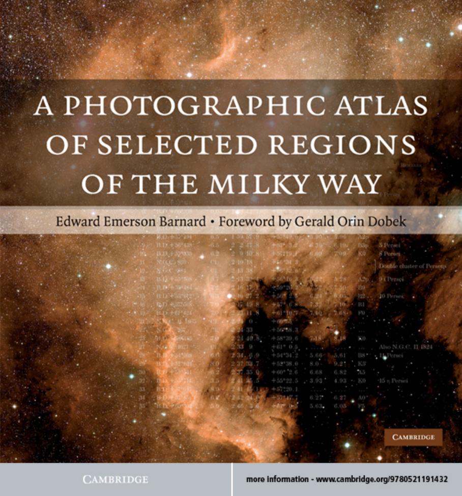9780521191432 Edward Emerson Barnard Gerald Orin Dobek A Photographic Atlas of Selected Regions of the Milky Way by Unknown