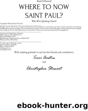 9798886221220 - eBook by Where to Now Saint Paul. Why We’re Quitting Church (2022)