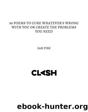 99 Poems to Cure Whatever's Wrong With You or Create the Problem's You Need by Sam Pink