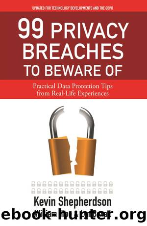 99 Privacy Breaches to Beware Of by Shepherdson Kevin;