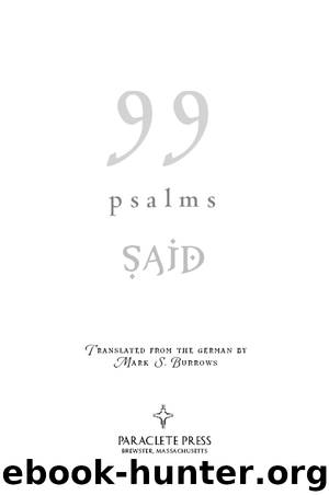 99 Psalms by SAID